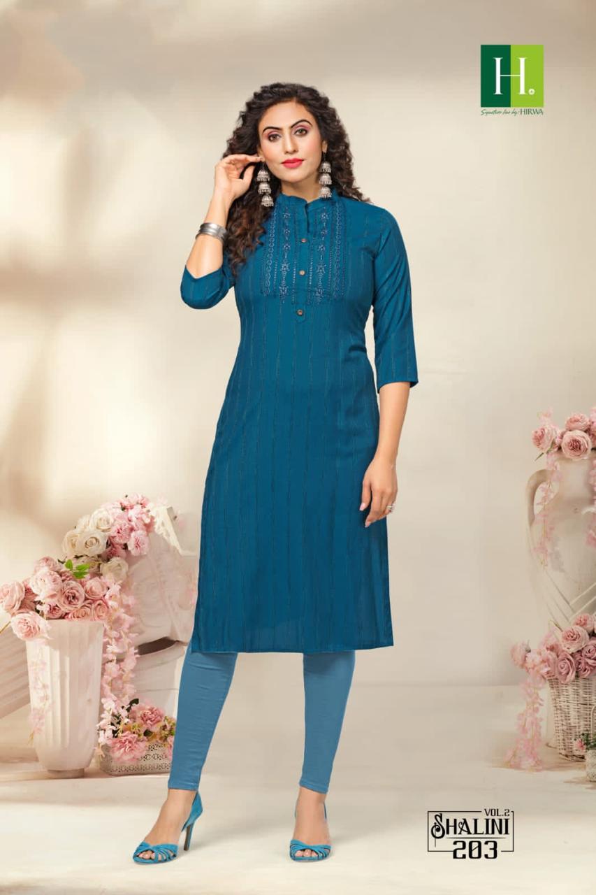 Hirwa Shalini Vol 2 Designer Kurtis Catalog